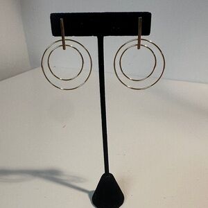 Gold Double Hoop Earrings